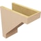 Ekena Millwork 7"W x 14"D x 14"H Classic Burlington Rough Cedar Woodgrain TimberThane Corbel, Primed Tan CORUR07X14X14BURRCPR - alternate 4